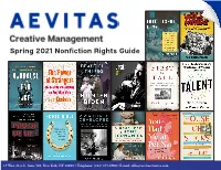 Spring 2021 Nonfiction Rights Guide