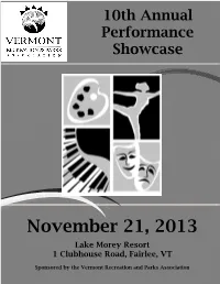 2013 Performance Showcase Brochure.Pub