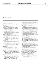 Author Index