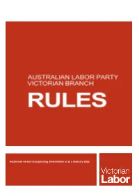 Authorised Version Incorporating Amendments As at 1 February 2021