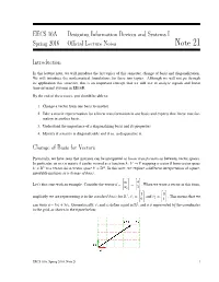 Change of Basis and Diagonalization (Note/Linalg