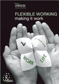 FLEXIBLE WORKING Making It Work