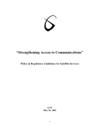 GVF VSAT Policy Guidelines