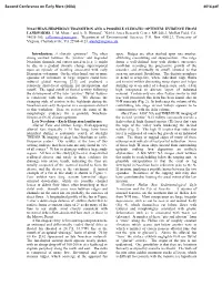 Noachian-Hesperian Transition and a Possible Climatic Optimum: Evidence from Landforms