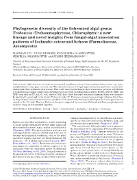 Phylogenetic Diversity of the Lichenized Algal Genus Trebouxia (Trebouxiophyceae, Chlorophyta): a New Lineage and Novel Insights