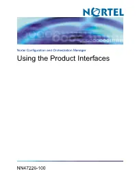 Using the Product Interfaces