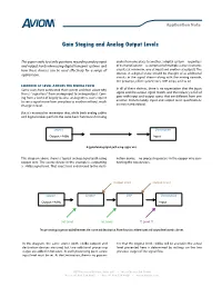 Gain Staging and Analog Output Levels