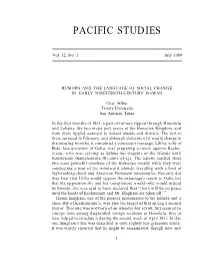 Rumors and the Language of Social Change in Early Nineteenth-Century Hawaii