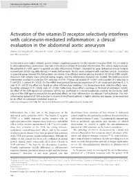 Activation of the Vitamin D Receptor Selectively Interferes With