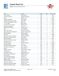 Custom Book List (Page 2)