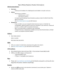 Davis Wade Stadium Guide Information ADA Accommodations
