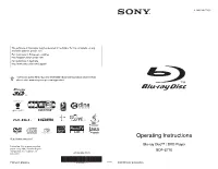 Operating Instructions