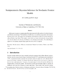 Semiparametric Bayesian Inference for Stochastic Frontier Models