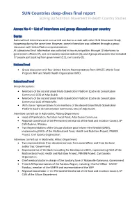 SUN Countries Deep-Dives Final Report Scaling up Nutrition Movement In-Depth Country Studies