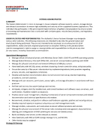 Systems Administrator