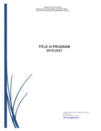 Title Vi Program Updated