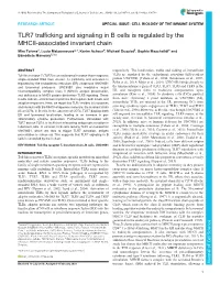 TLR7 Trafficking and Signaling in B Cells Is Regulated by the MHCII-Associated Invariant Chain