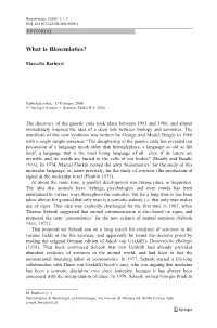 What Is Biosemiotics?