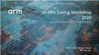Arm MAP and Performance Reports