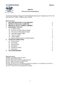 General Assembly Minutes