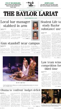 Local Bar Manager Stabbed In