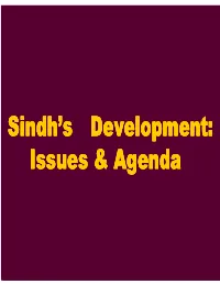 Sindh's Development