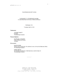 Uncorrected Transcript