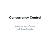 Concurrency Control