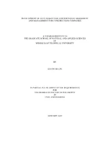 Development of an It-Based Tool for Portfolio Assessment and Management for Construction Companies