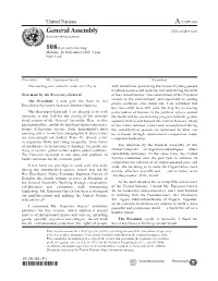 General Assembly Official Records Seventy-Third Session