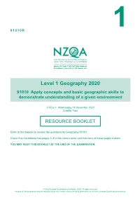 Level 1 Geography (91010) 2020