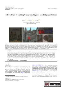 Modifying Compressed Voxel Representations