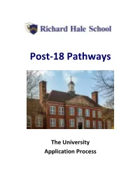 The University Application Process