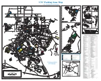 UNC Parking Zone Map UNC Transportation & Parking