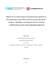 High Levels of Realized Dispersal and Phenotypic Plasticity in The