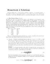 Homework 2 Solutions