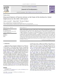 Journal of Geodynamics Structural Features Of