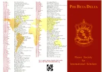 Phi Beta Delta