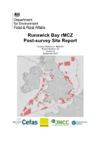 Runswick Bay Rmcz Post-Survey Site Report