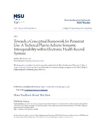 Towards a Conceptual Framework for Persistent