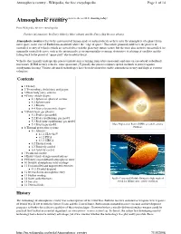 Atmospheric Reentry - Wikipedia, the Free Encyclopedia Page 1 of 14