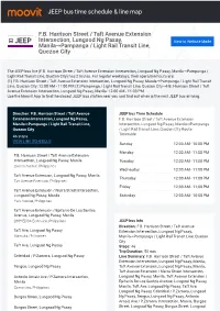 JEEP Bus Time Schedule & Line