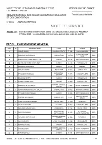 Note De Service
