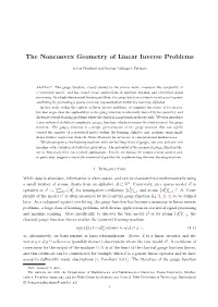The Nonconvex Geometry of Linear Inverse Problems