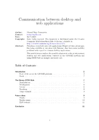 Communication Between Desktop and Web Applications