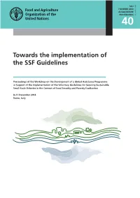 FAO 2015 Towards the Implementation of the SSF Guidelines