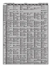 Sunday Morning Grid 3/30/14 Latimes.Com/Tv Times