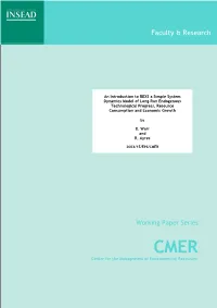 An Introduction to a Simple System Dynamics Model of Long-Run Endogenous Technological Progress, Resource Consumption and E