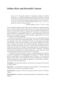 Online Hate and Harmful Content