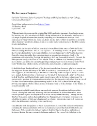 The Inerrancy of Scripture, Kevin Vanhoozer